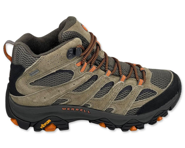 Merrell Moab 3 Mid Gore-Tex Hiking Shoes in Olive Green for Men's