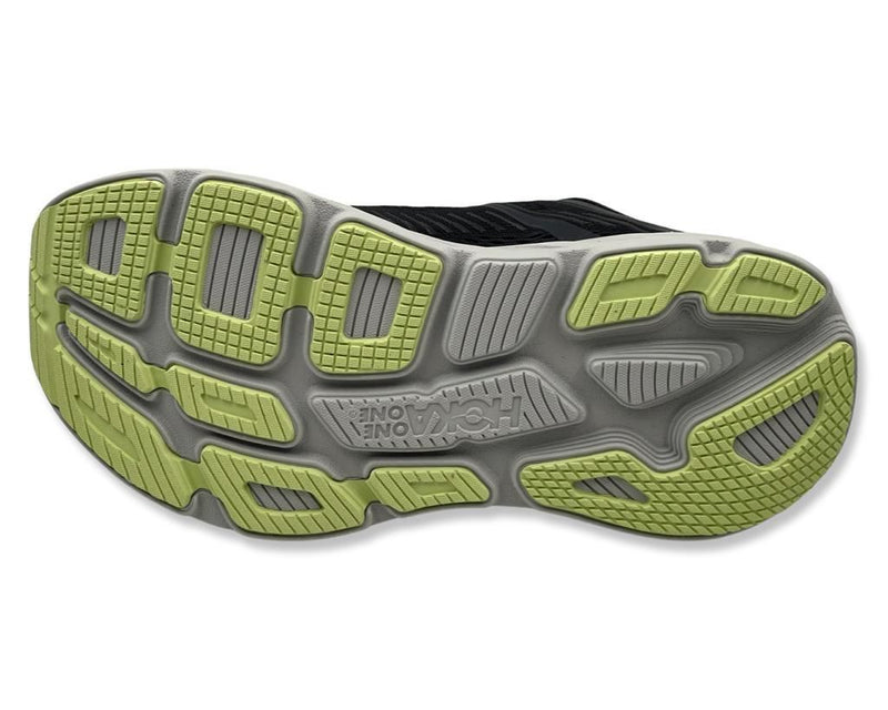 HOKA BONDI 7 Runing Shoes for men's Black\ Neon yellow