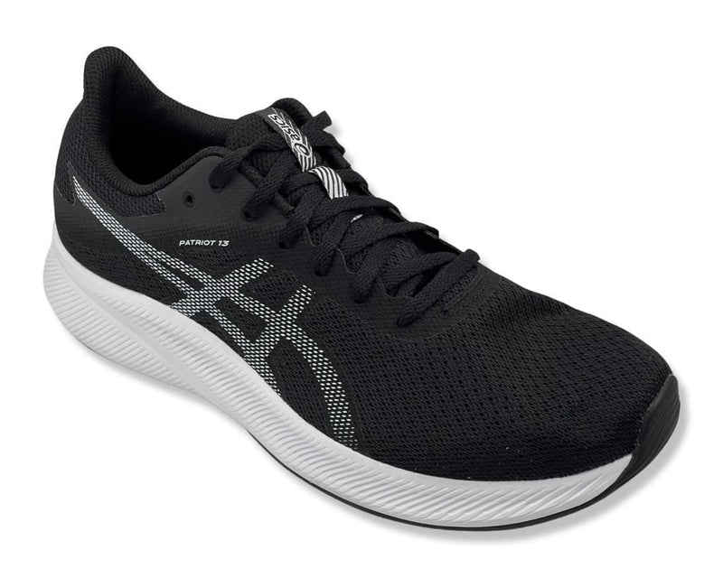 ASICS Patriot 13  Runinng Sneakers in Black & White