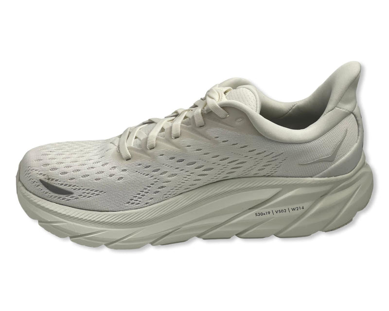 HOKA Clifton 8 Wide Runing Shoes For Women's In Pearl White