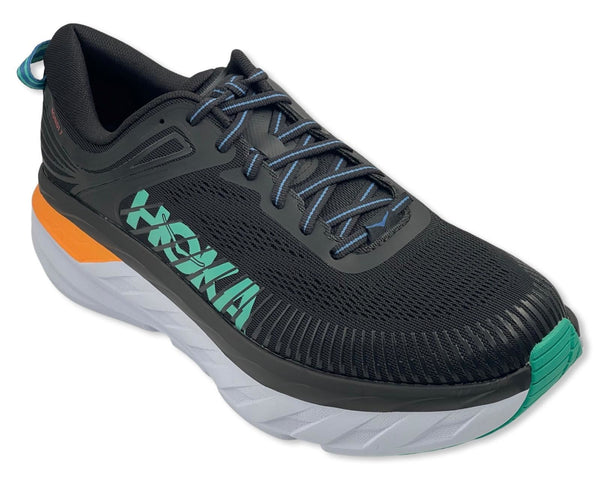HOKA Bondi 7 Runing Shoes For Men's In Black\Orange
