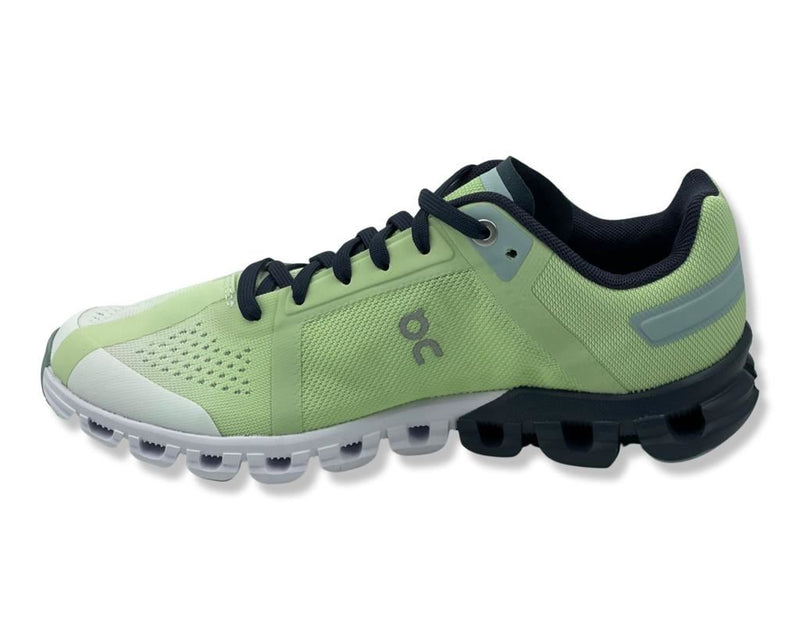 On Cloudflow Sneakers In Meadow Green & White For Women's