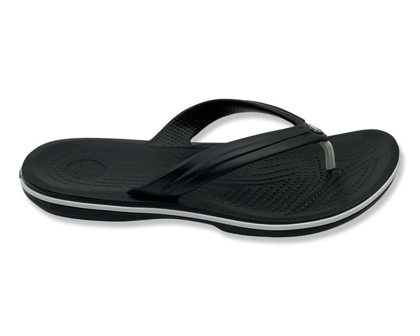 Crocs  Crocband Unisex Flip in Black and White