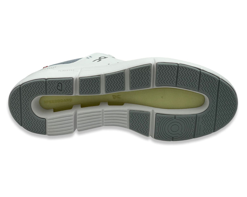 On The Roger Advantage Sneakers In White & Nimbus Gray For Women's