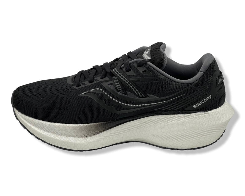 Saucony Triumph 20 WIDE Runing Shoes In Black\White For Men's