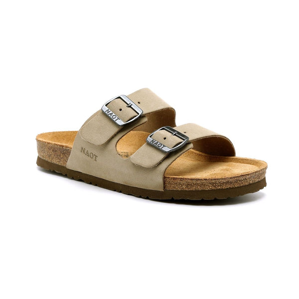 Teva Naot Men's slides Shahar Natural Light Brown Suede