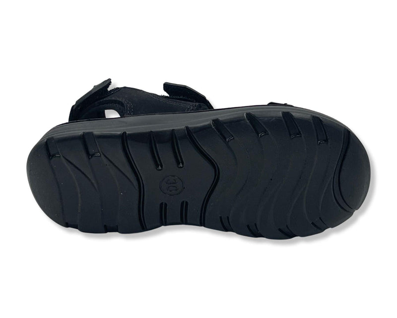 Laguna Kids Straps Leather Sandals Z12BLK (30-35)