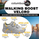 Columbus WFP Walking Boost Shoes for Women - Extra Comfortable Everyday Shoe w/Strap Closure