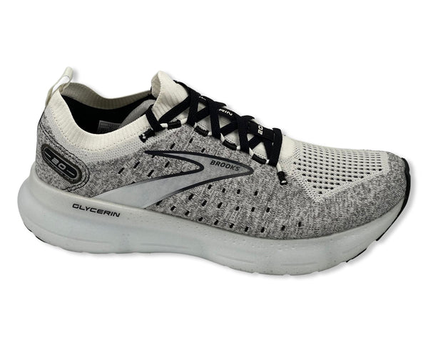 Brooks Men’s Glycerin StealthFit 20 Neutral Running Shoe 110384WHT