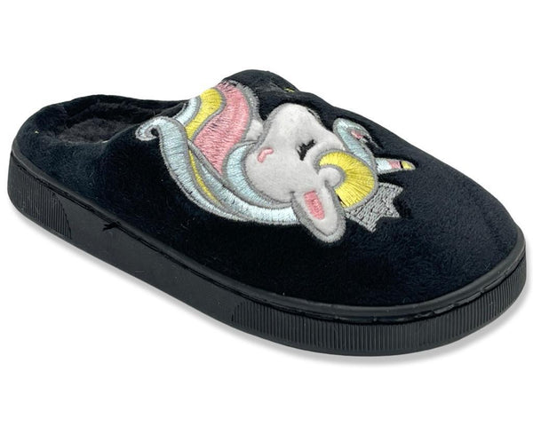 Girls Slippers (30-35) black
