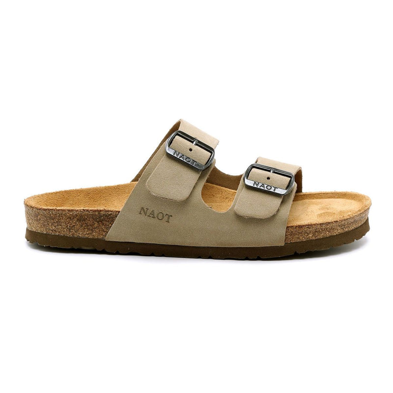Teva Naot Men's slides Shahar Natural Light Brown Suede