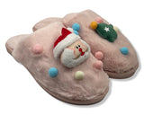 Merry Christmas Women's Slippers with Santa Claus design
