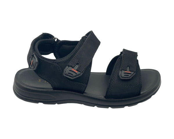 Laguna Boys Straps Leather Sandals Z12BLK (36-41)