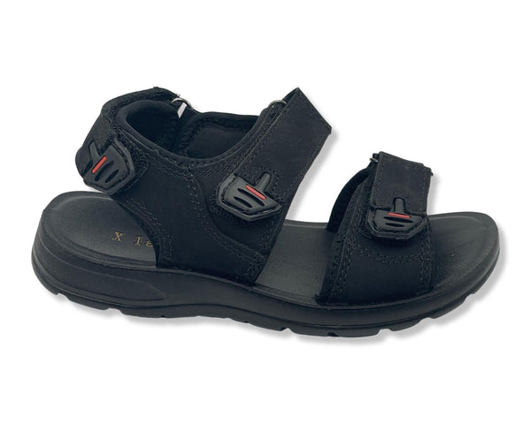 Laguna Kids Straps Leather Sandals Z12BLK (30-35)