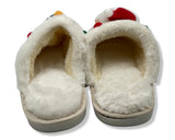 Merry Christmas Women's Slippers with Santa Claus design