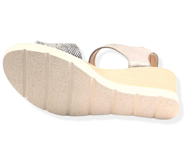 Aeroflexy Platform Sandal for Women in Pewter Color 7303PTR