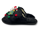 Merry Christmas Women's Slippers with Santa Claus design