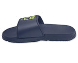 Men's Velcro Slides  Black and Green
