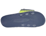 Men's Velcro Slides  Black and Green