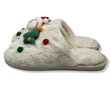 Merry Christmas Women's Slippers with Santa Claus design