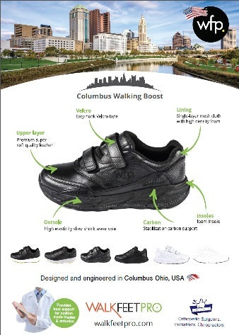 Columbus WFP Walking Shoes - Walking Boost Wide 4E Brown Suede