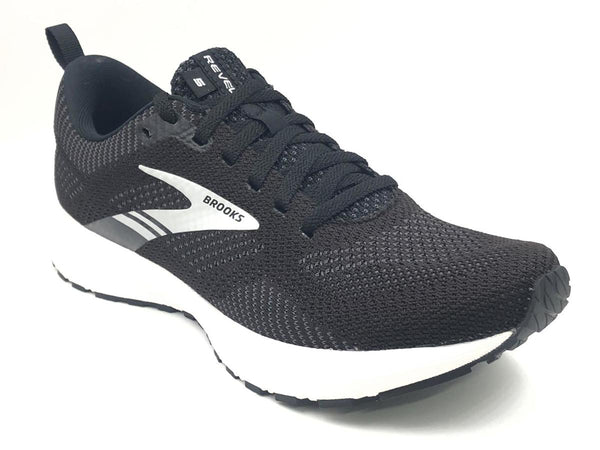 Brooks Women's Revel 5 Neutral Running Shoes Black/White, B