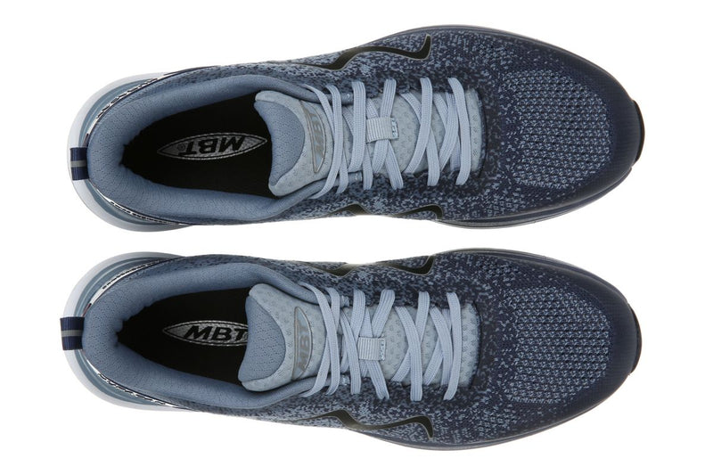 MBT HURACAN 3000 LACE UP Grey/Light blue - Men's Running and walking shoes