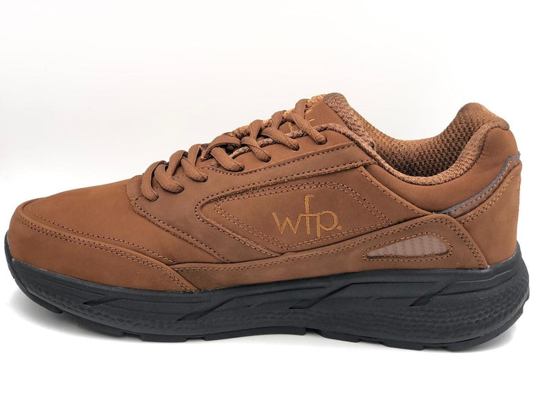 Columbus WFP Walking Shoes - Walking Boost Wide 4E Brown Suede